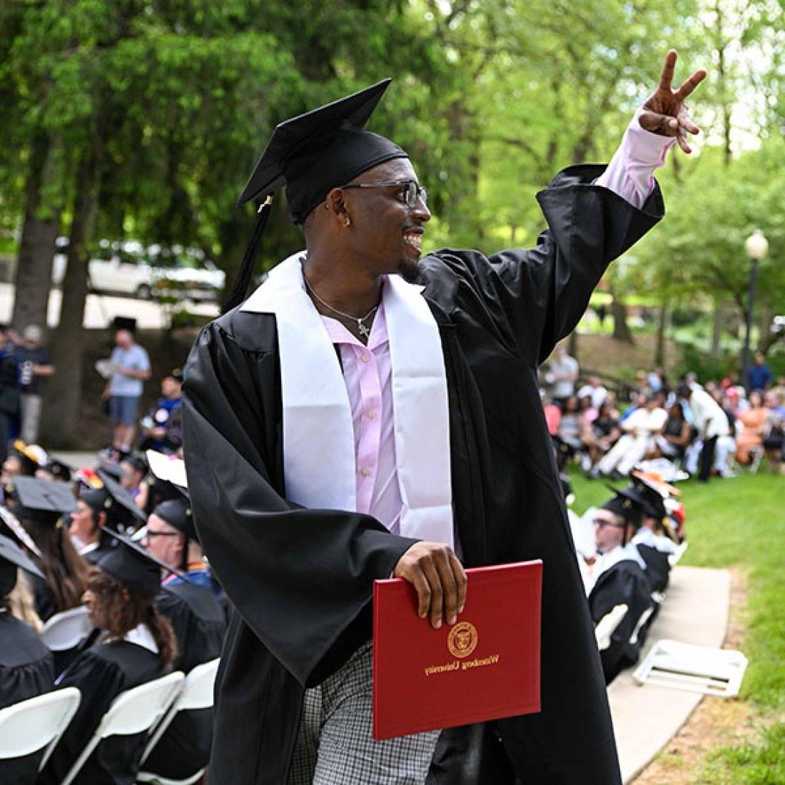 Wittenberg Student at Commencement